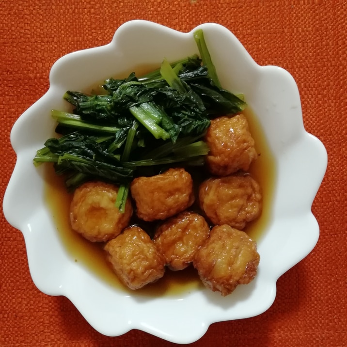 あと1品欲しい時に 玉ねぎボールと小松菜の煮物
